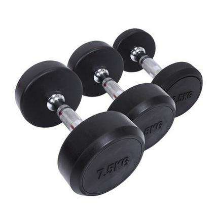 Rubber dumbbell strength equipment