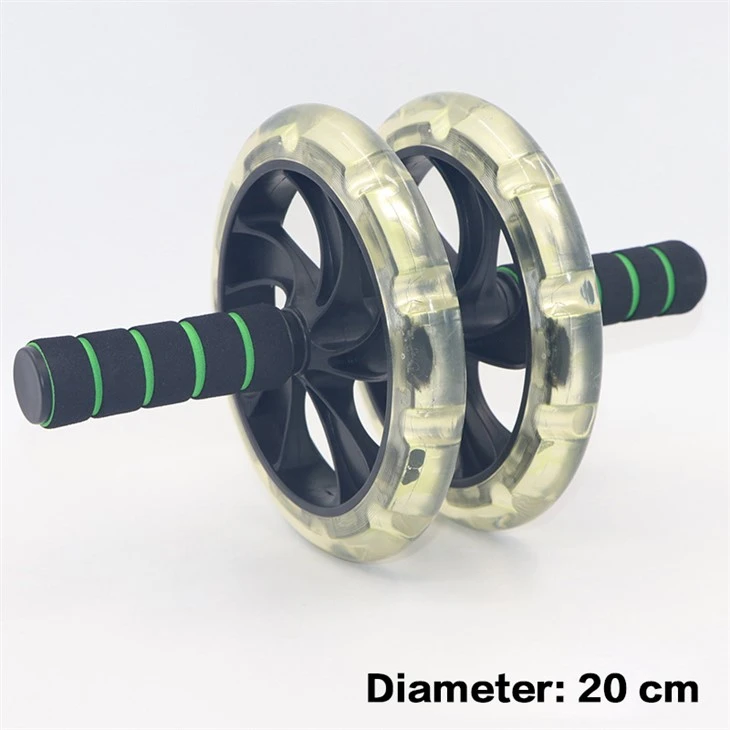 200mm Transparent Silent Double Wheel Ab Roller