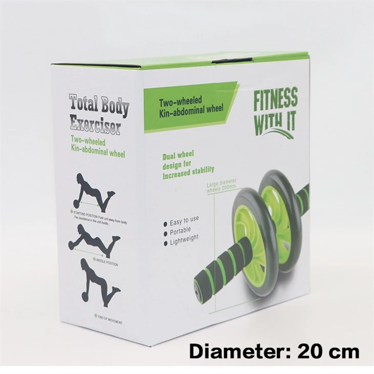 200mm Transparent Silent Double Wheel Ab Roller high quality
