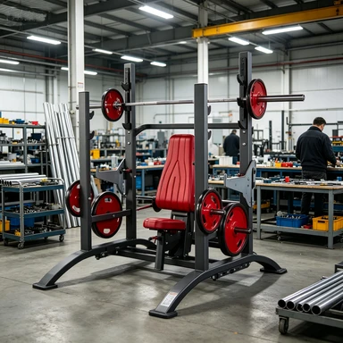 Commercial MultiFunction Bench PressPlateLoaded Chest & Shoulder Integrated Power Rack price