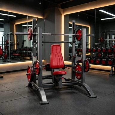 Commercial MultiFunction Bench PressPlateLoaded Chest & Shoulder Integrated Power Rack factory