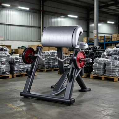 Commercial PlateLoaded Bicep Curl Machine factory