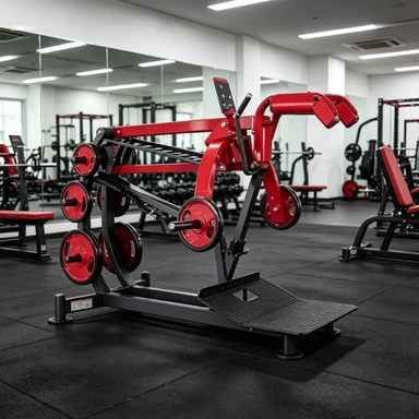Commercial Plate Loaded Squat Machine Lower Body Strength Squat Training