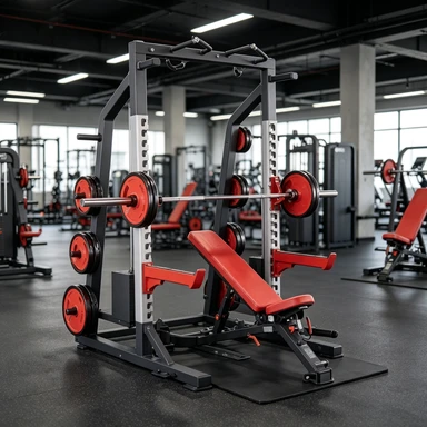 Smith Multi-Functional Integrated Power Rack - Commercial Heavy-Duty Steel Training high quality
